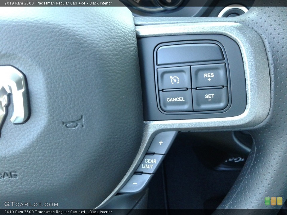 Black Interior Steering Wheel for the 2019 Ram 3500 Tradesman Regular Cab 4x4 #133571119