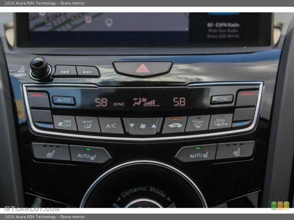 Ebony Interior Controls for the 2020 Acura RDX Technology #133574284