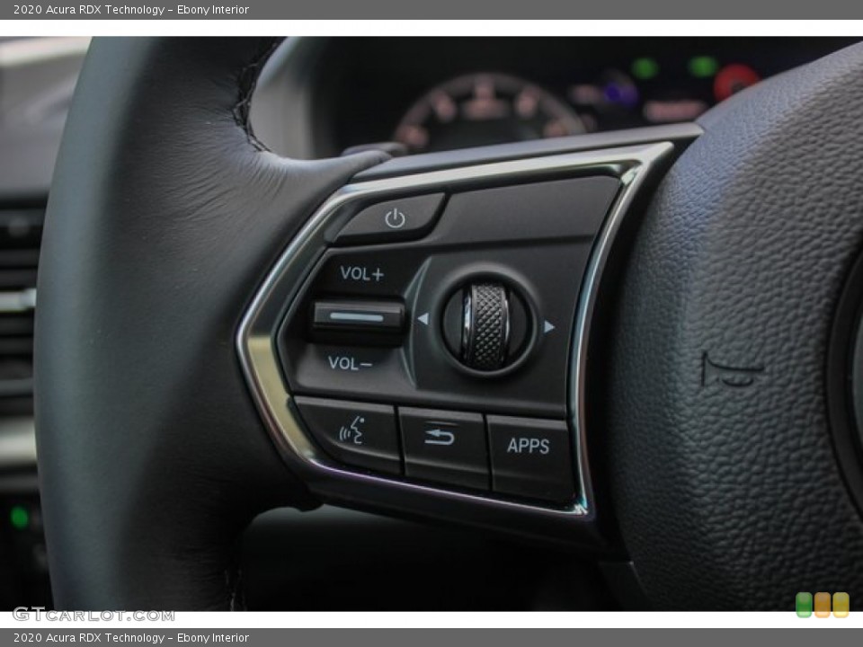 Ebony Interior Steering Wheel for the 2020 Acura RDX Technology #133574371