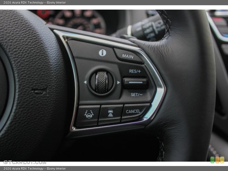 Ebony Interior Steering Wheel for the 2020 Acura RDX Technology #133574383