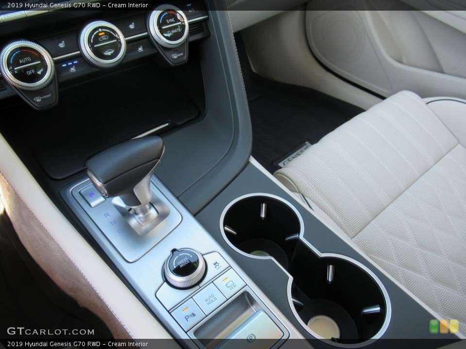 Cream Interior Controls for the 2019 Hyundai Genesis G70 RWD #133575619