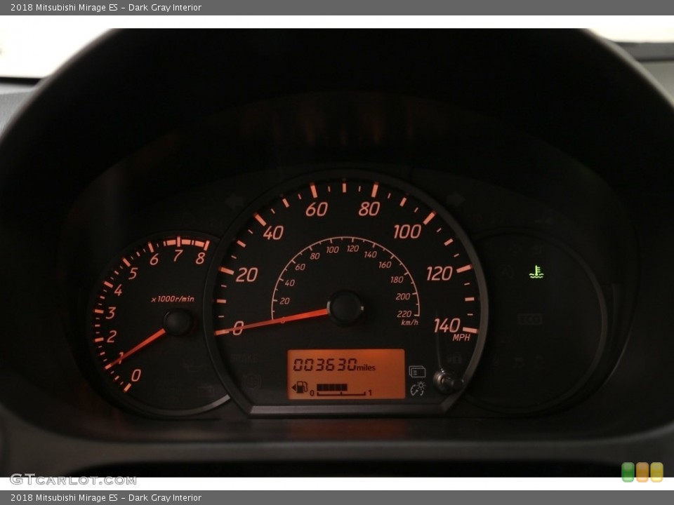 Dark Gray Interior Gauges for the 2018 Mitsubishi Mirage ES #133579486