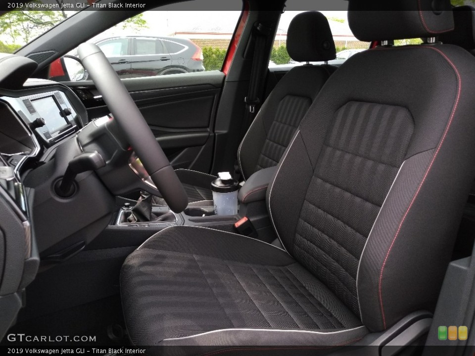Titan Black Interior Front Seat for the 2019 Volkswagen Jetta GLI #133580266