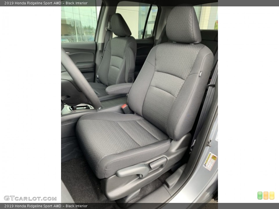 Black Interior Front Seat for the 2019 Honda Ridgeline Sport AWD #133582750