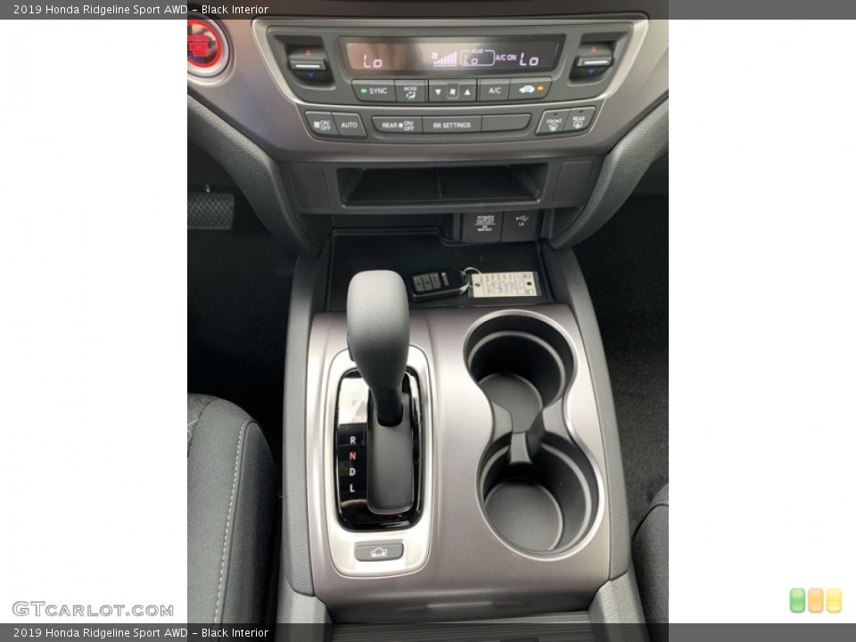 Black Interior Transmission for the 2019 Honda Ridgeline Sport AWD #133583056