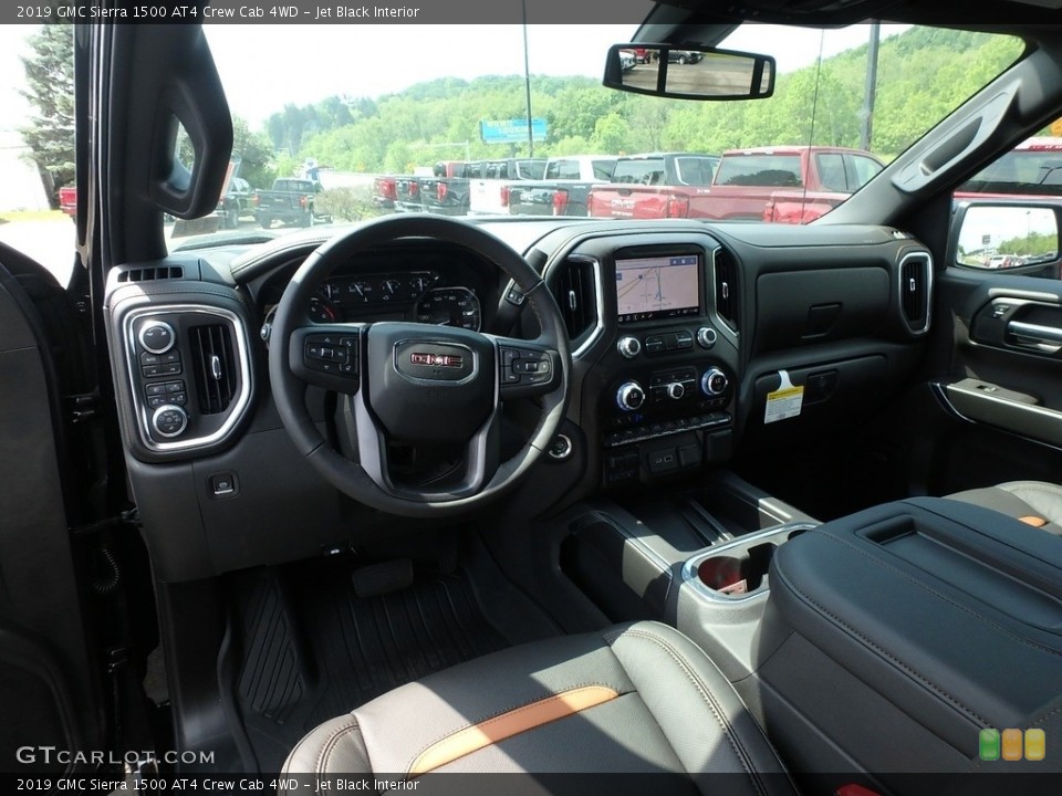 Jet Black Interior Front Seat for the 2019 GMC Sierra 1500 AT4 Crew Cab 4WD #133587424