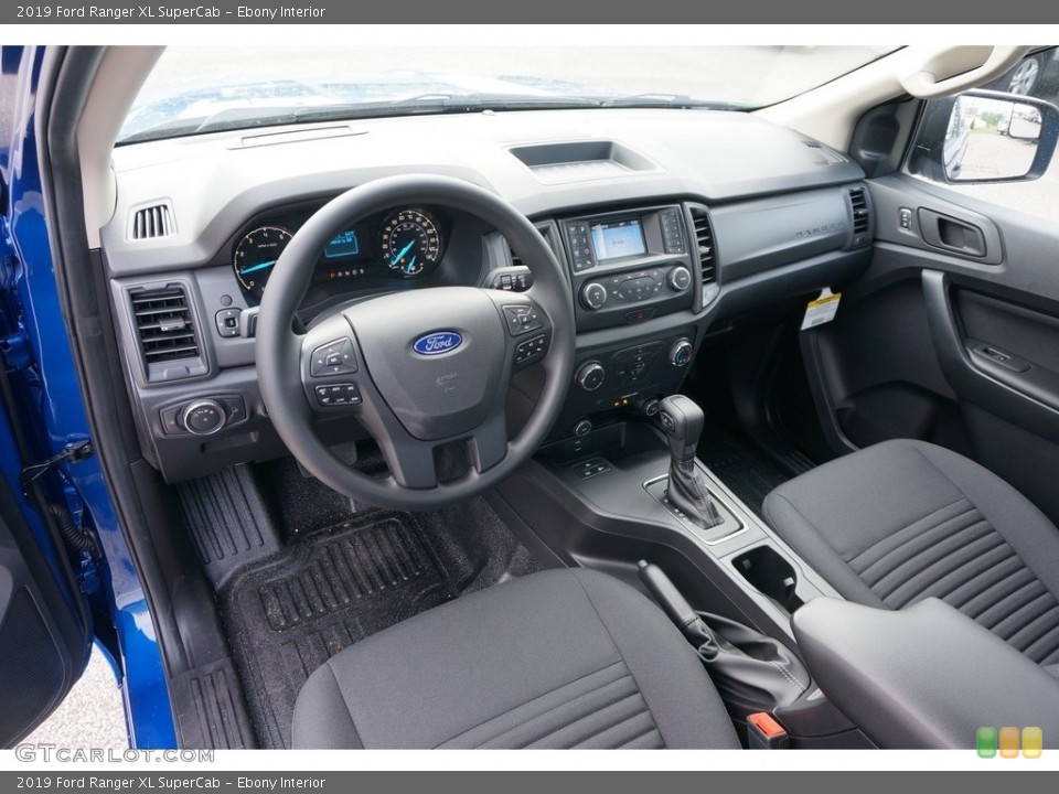 Ebony Interior Photo for the 2019 Ford Ranger XL SuperCab #133593436