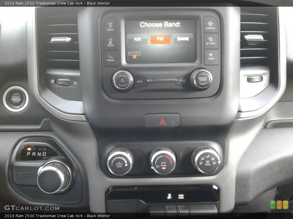 Black Interior Controls for the 2019 Ram 2500 Tradesman Crew Cab 4x4 #133610839