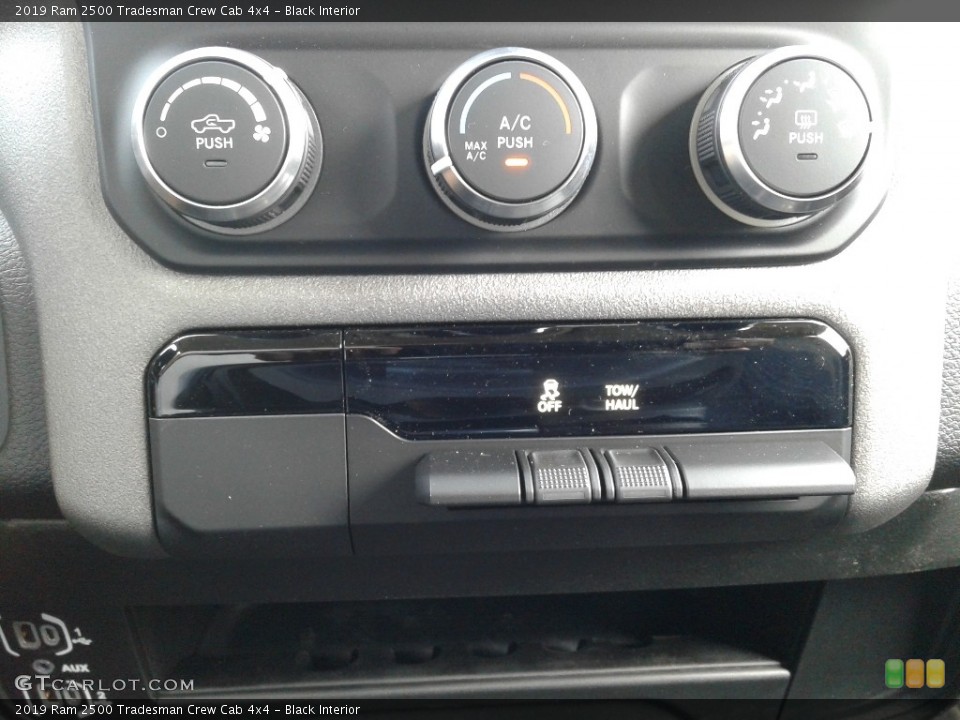 Black Interior Controls for the 2019 Ram 2500 Tradesman Crew Cab 4x4 #133610964