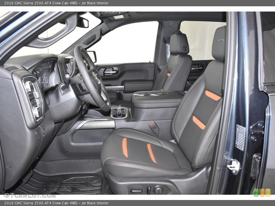 Jet Black Interior Photo for the 2019 GMC Sierra 1500 AT4 Crew Cab 4WD #133617533