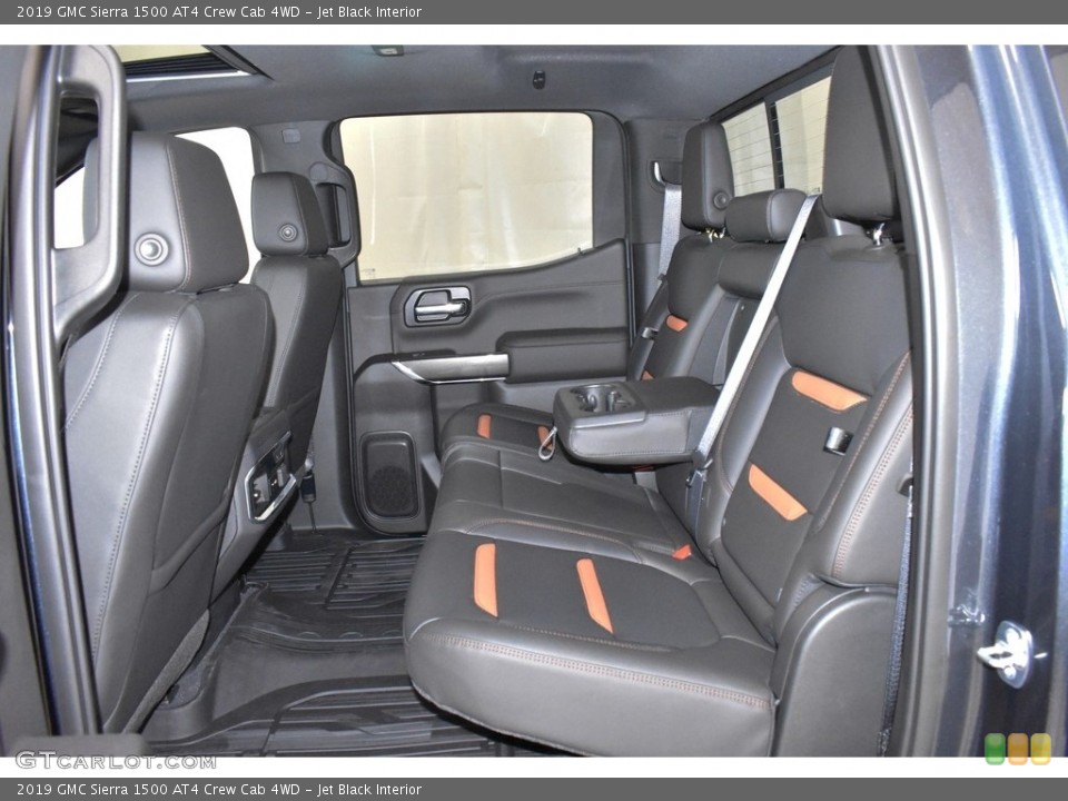 Jet Black Interior Rear Seat for the 2019 GMC Sierra 1500 AT4 Crew Cab 4WD #133617548