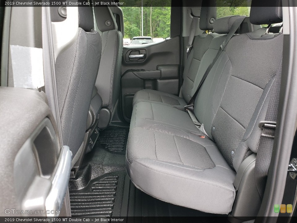 Jet Black Interior Rear Seat for the 2019 Chevrolet Silverado 1500 WT Double Cab #133617947