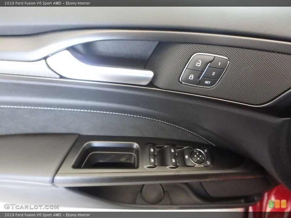Ebony Interior Door Panel for the 2019 Ford Fusion V6 Sport AWD #133628626