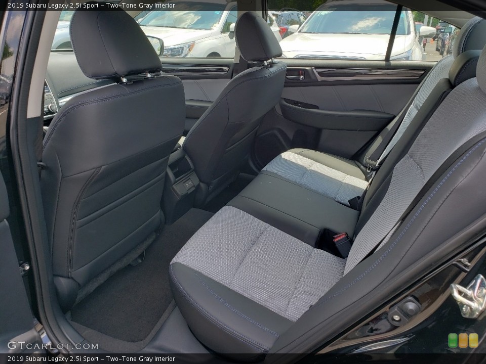 Two-Tone Gray Interior Rear Seat for the 2019 Subaru Legacy 2.5i Sport #133629244