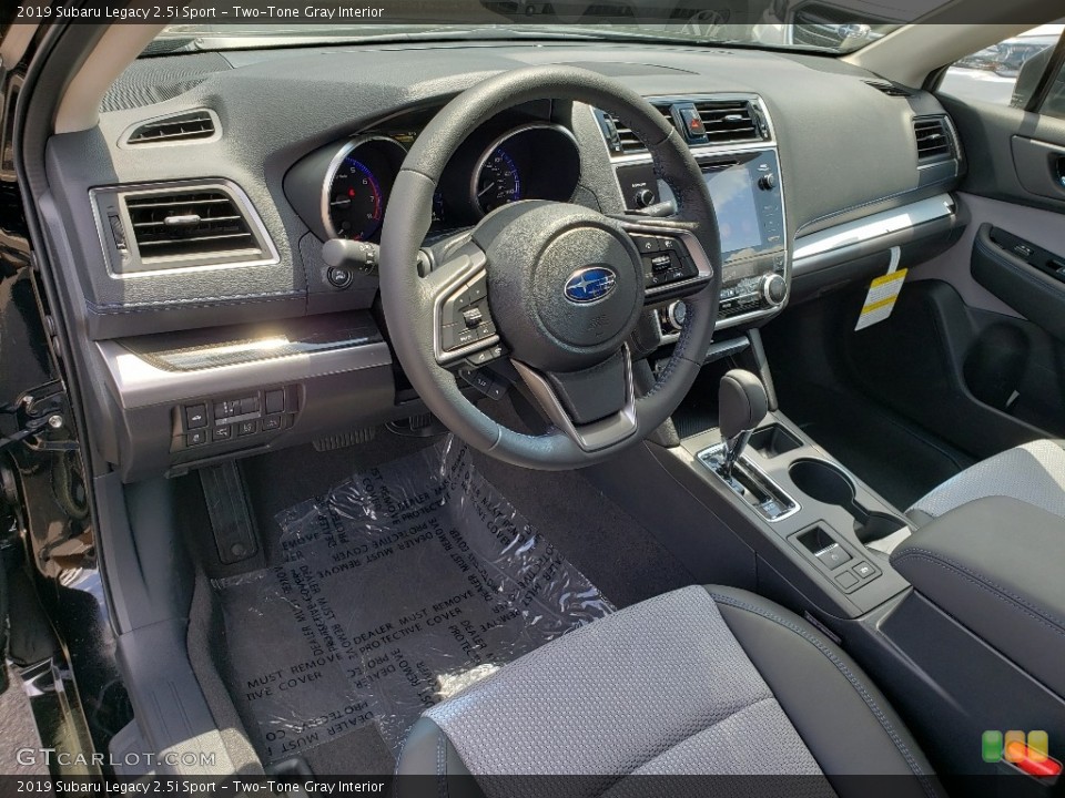 Two-Tone Gray Interior Front Seat for the 2019 Subaru Legacy 2.5i Sport #133629298