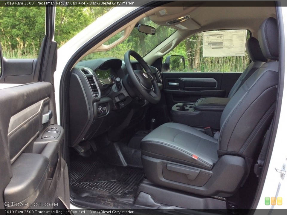 Black/Diesel Gray Interior Front Seat for the 2019 Ram 2500 Tradesman Regular Cab 4x4 #133633129