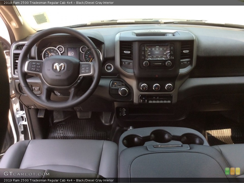 Black/Diesel Gray Interior Dashboard for the 2019 Ram 2500 Tradesman Regular Cab 4x4 #133633168