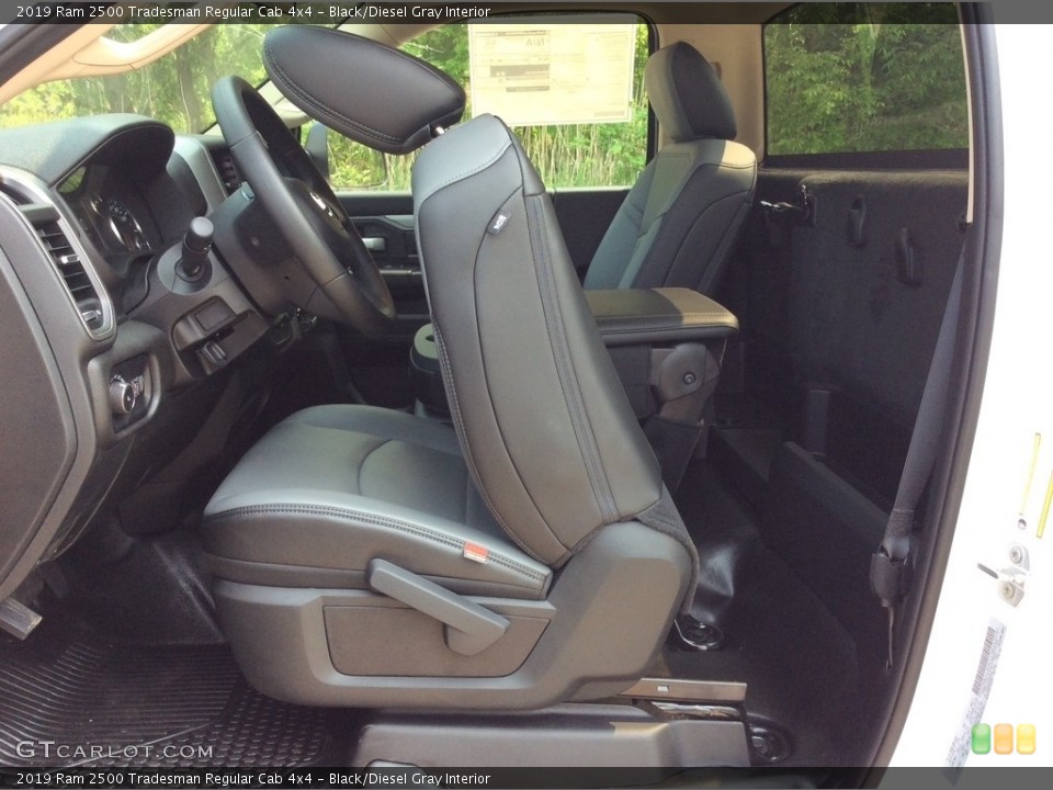 Black/Diesel Gray Interior Front Seat for the 2019 Ram 2500 Tradesman Regular Cab 4x4 #133633195
