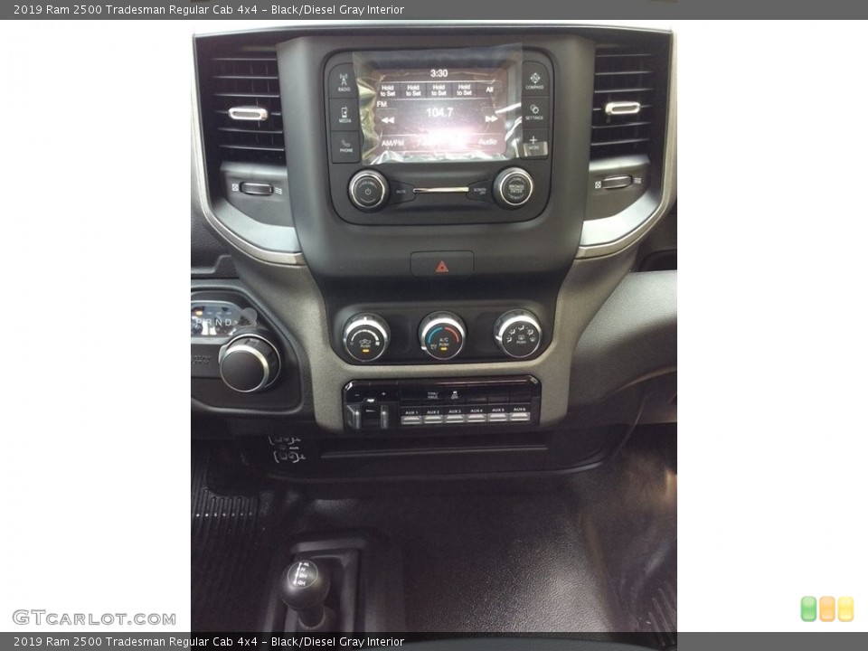 Black/Diesel Gray Interior Controls for the 2019 Ram 2500 Tradesman Regular Cab 4x4 #133633204