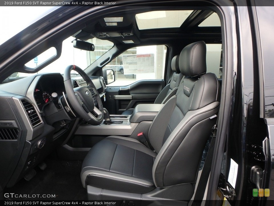Raptor Black Interior Front Seat for the 2019 Ford F150 SVT Raptor SuperCrew 4x4 #133635715