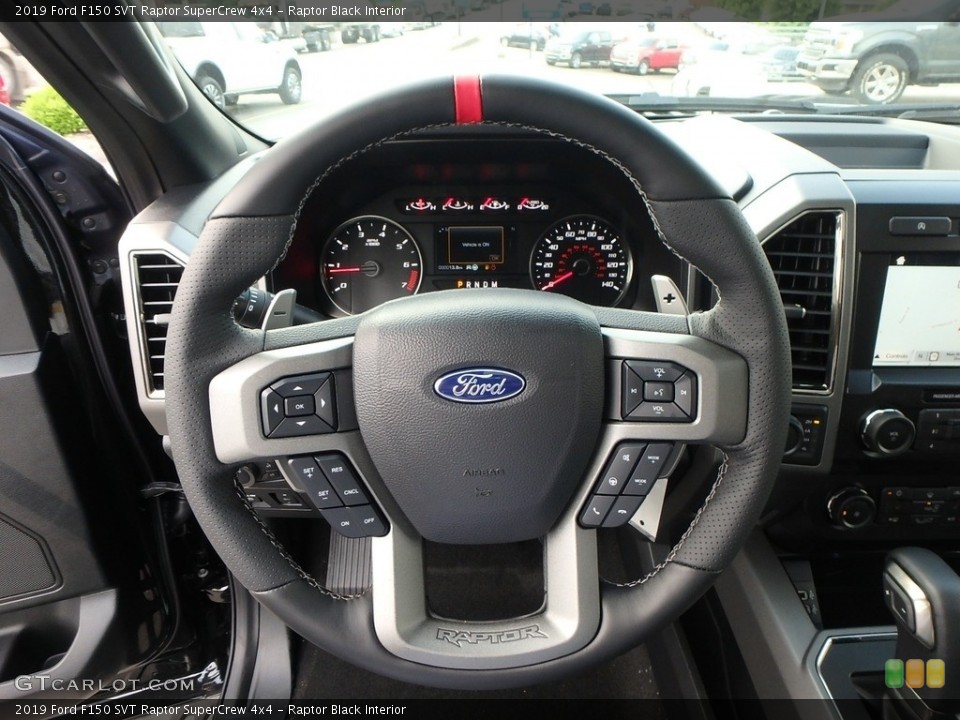Raptor Black Interior Steering Wheel for the 2019 Ford F150 SVT Raptor SuperCrew 4x4 #133635889