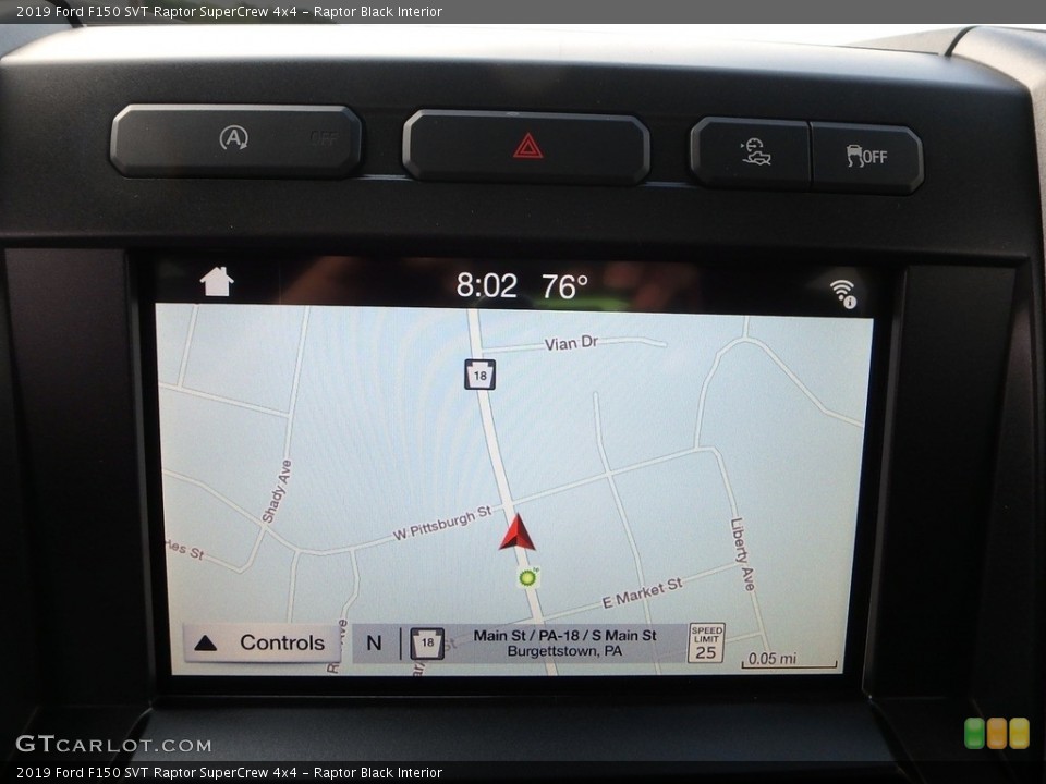 Raptor Black Interior Navigation for the 2019 Ford F150 SVT Raptor SuperCrew 4x4 #133635958