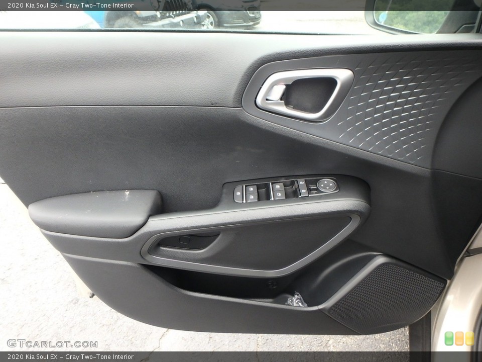 Gray Two-Tone Interior Door Panel for the 2020 Kia Soul EX #133636756