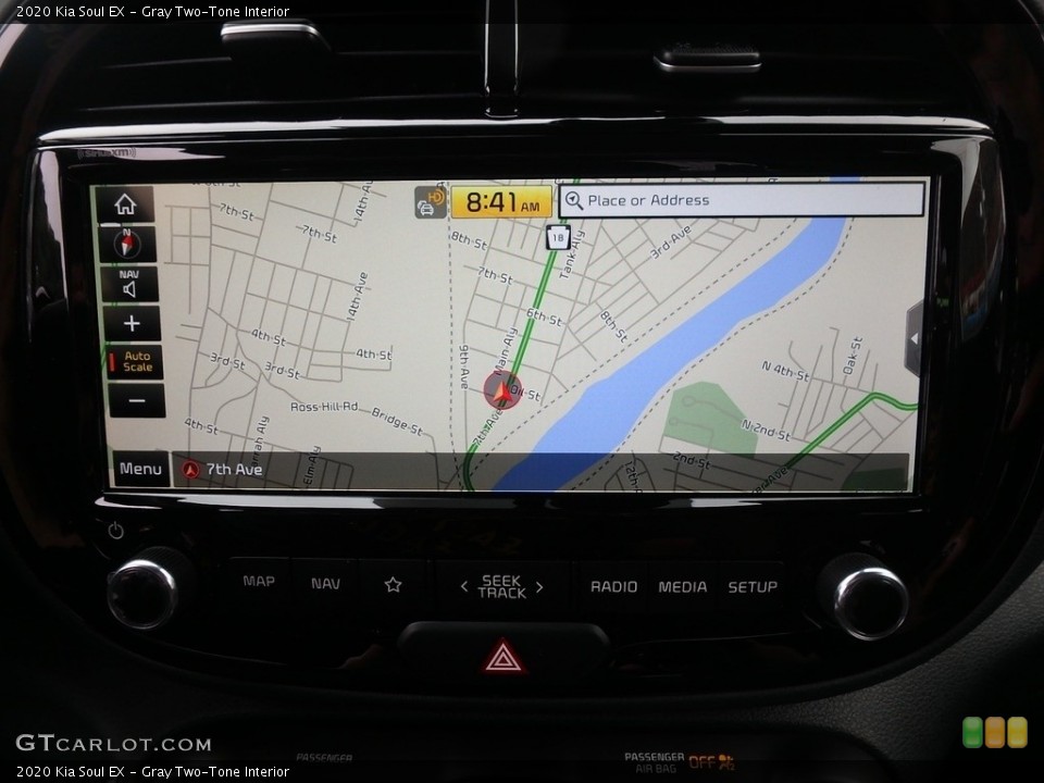 Gray Two-Tone Interior Navigation for the 2020 Kia Soul EX #133636889