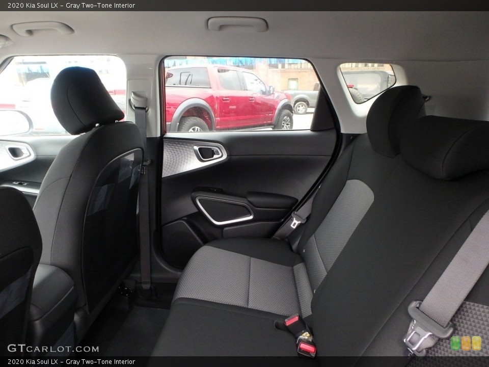 Gray Two-Tone Interior Rear Seat for the 2020 Kia Soul LX #133637245