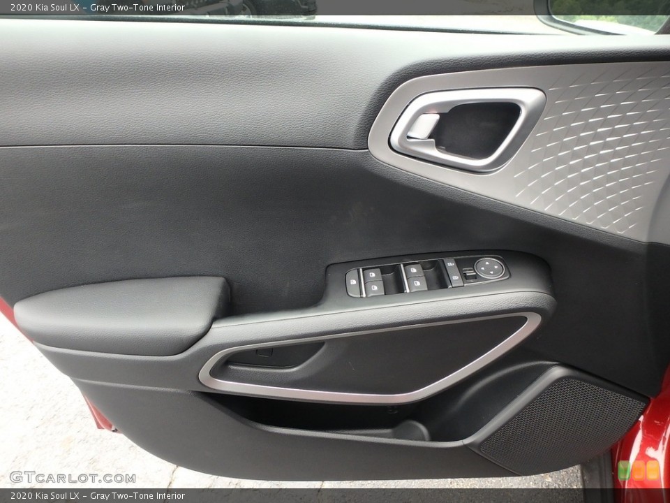 Gray Two-Tone Interior Door Panel for the 2020 Kia Soul LX #133637296