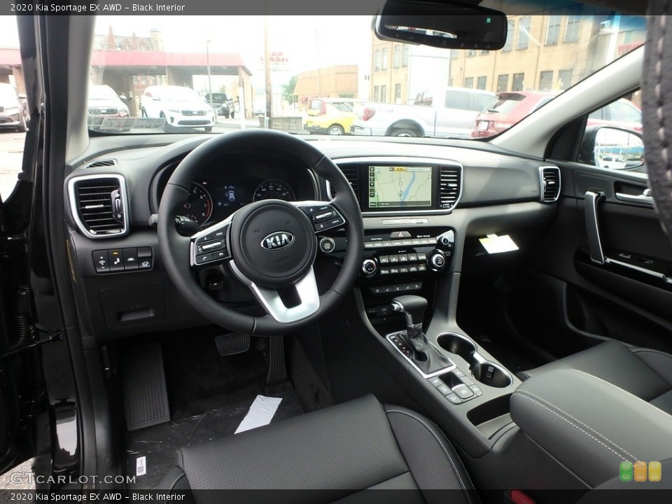 Black Interior Photo for the 2020 Kia Sportage EX AWD #133637842
