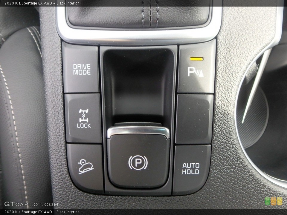 Black Interior Controls for the 2020 Kia Sportage EX AWD #133637983