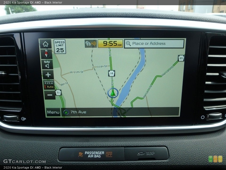 Black Interior Navigation for the 2020 Kia Sportage EX AWD #133638010
