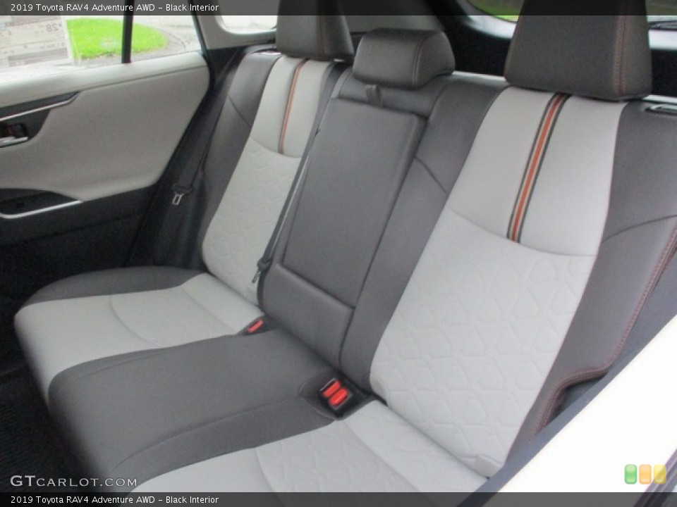 Black Interior Rear Seat for the 2019 Toyota RAV4 Adventure AWD #133648096