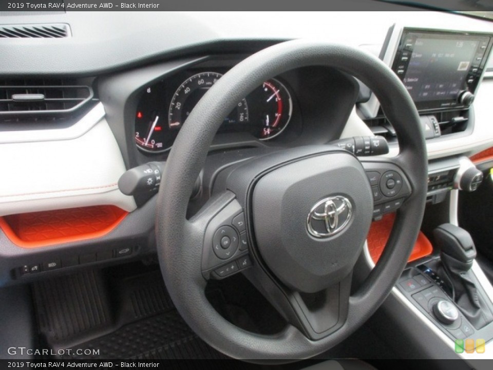 Black Interior Steering Wheel for the 2019 Toyota RAV4 Adventure AWD #133648119
