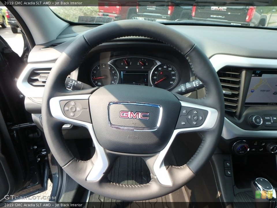 Jet Black Interior Steering Wheel for the 2019 GMC Acadia SLT AWD #133651410