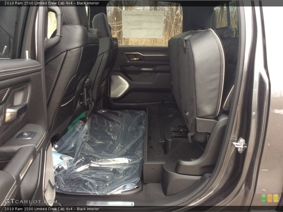 Black Interior Rear Seat for the 2019 Ram 1500 Limited Crew Cab 4x4 #133651539