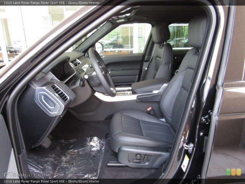 Ebony/Ebony Interior Front Seat for the 2019 Land Rover Range Rover Sport HSE #133657385
