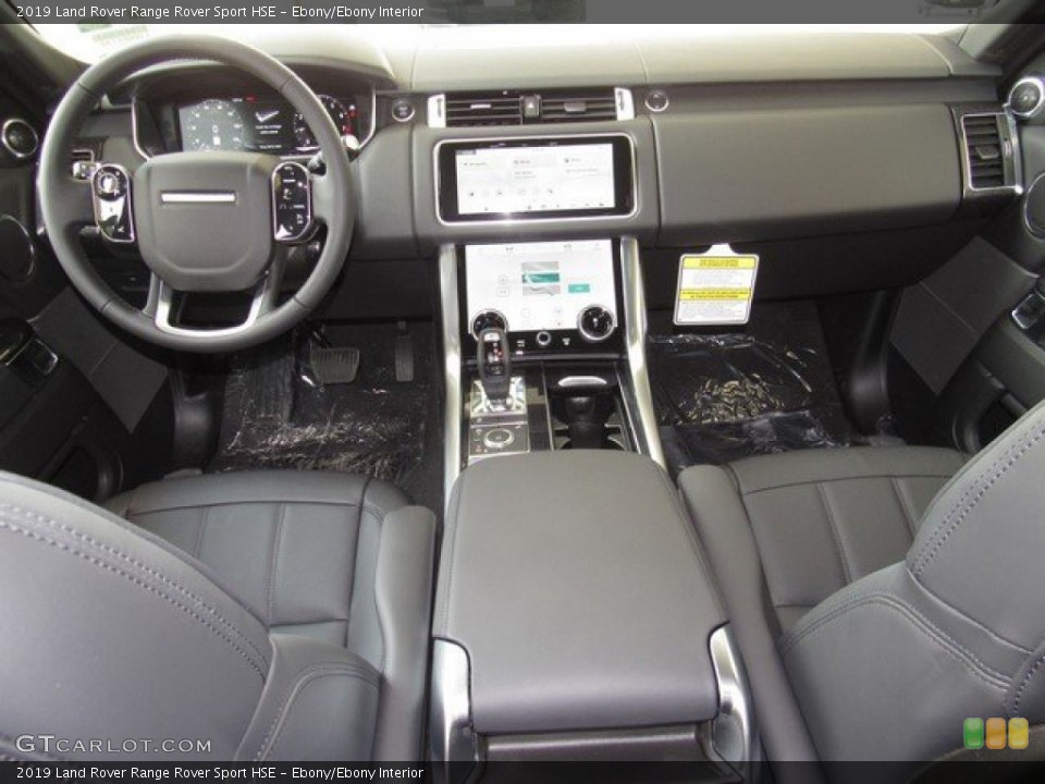 Ebony/Ebony Interior Dashboard for the 2019 Land Rover Range Rover Sport HSE #133657397