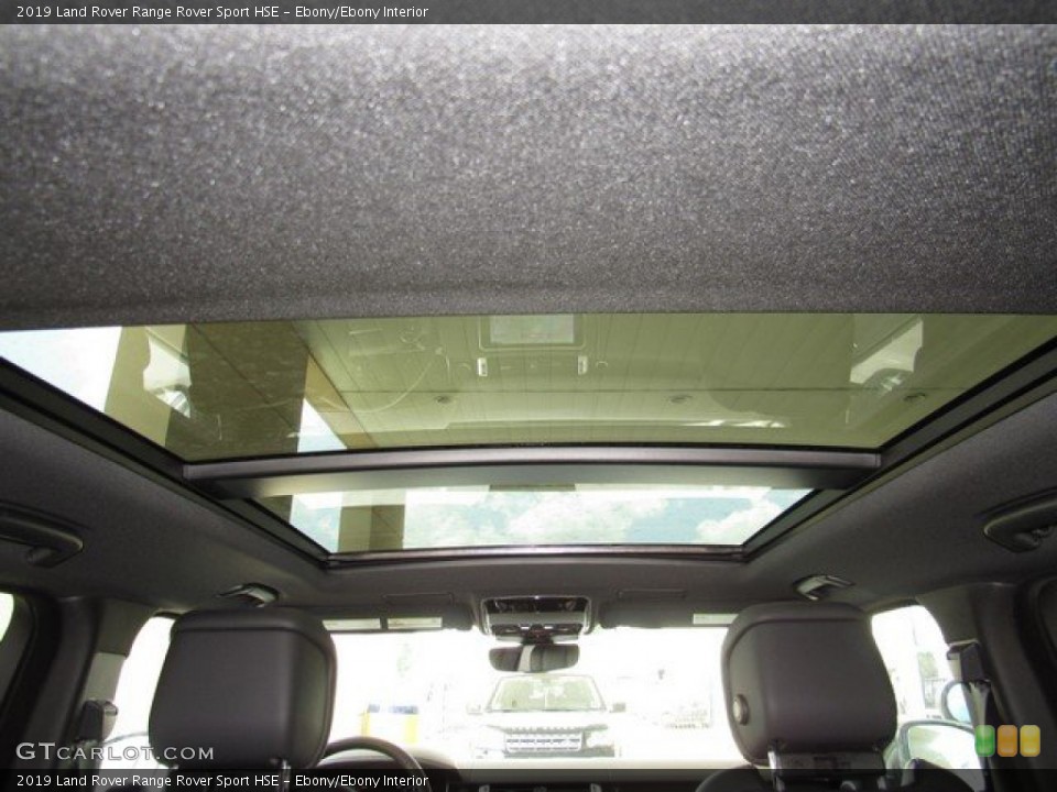 Ebony/Ebony Interior Sunroof for the 2019 Land Rover Range Rover Sport HSE #133657592