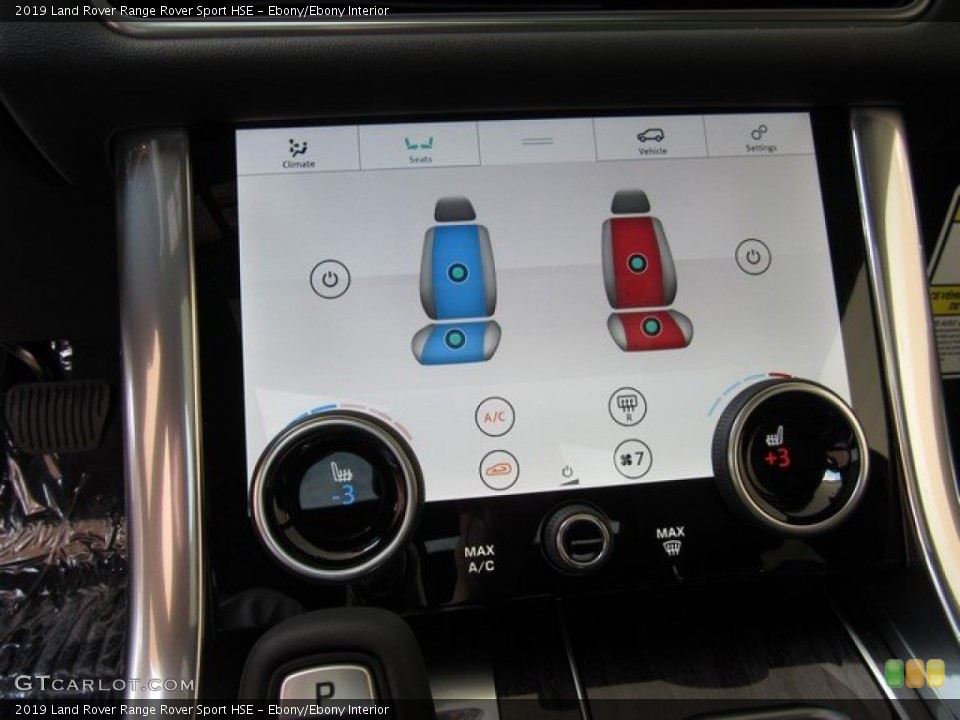 Ebony/Ebony Interior Controls for the 2019 Land Rover Range Rover Sport HSE #133657838
