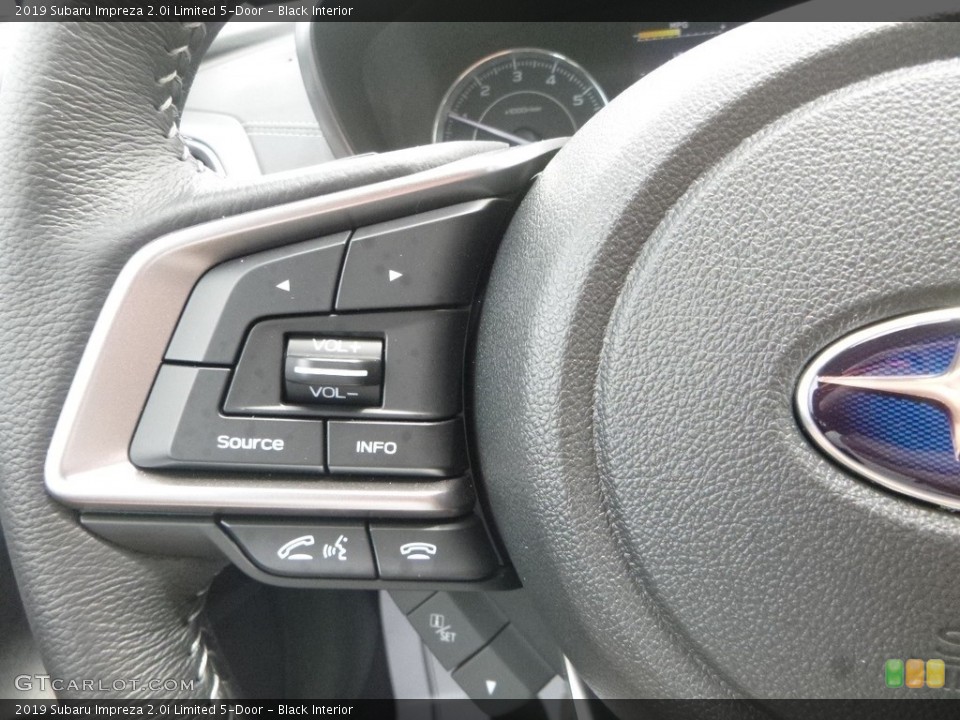 Black Interior Steering Wheel for the 2019 Subaru Impreza 2.0i Limited 5-Door #133668268