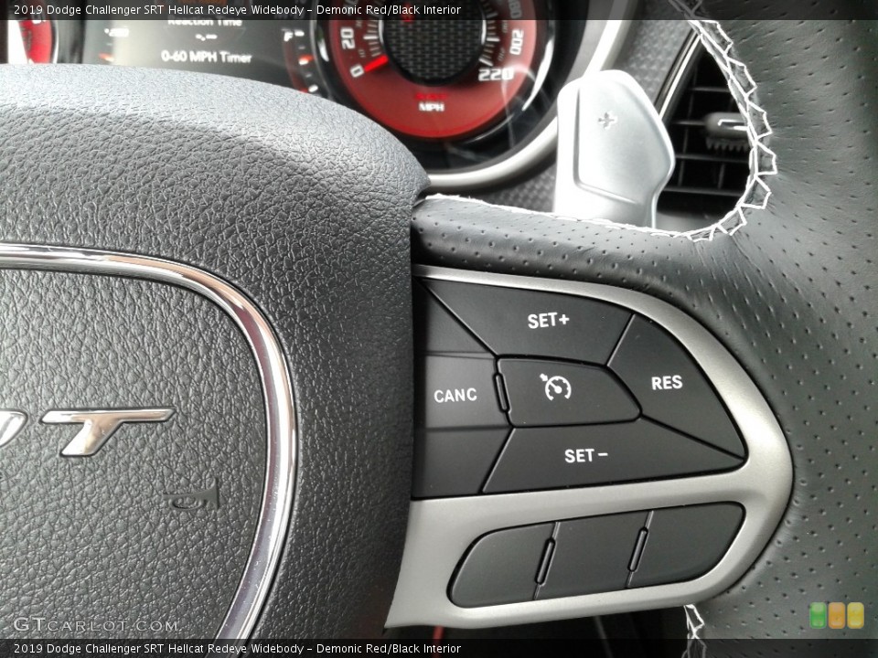 Demonic Red/Black Interior Steering Wheel for the 2019 Dodge Challenger SRT Hellcat Redeye Widebody #133670806