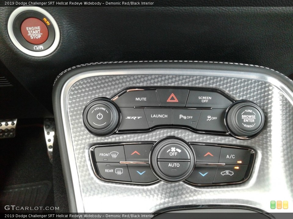 Demonic Red/Black Interior Controls for the 2019 Dodge Challenger SRT Hellcat Redeye Widebody #133671031