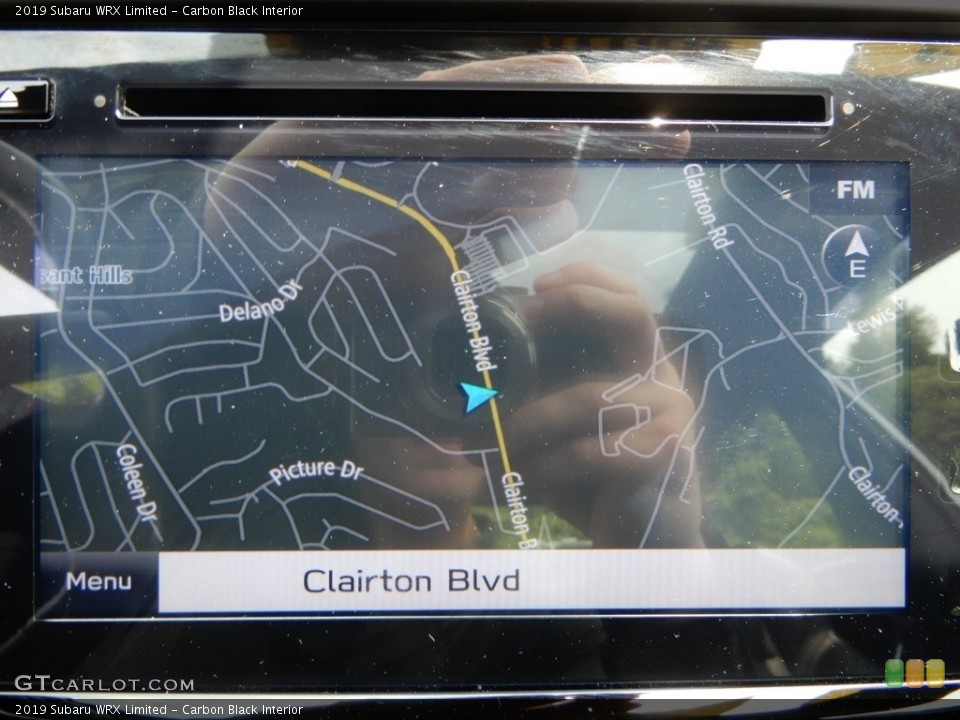 Carbon Black Interior Navigation for the 2019 Subaru WRX Limited #133677111
