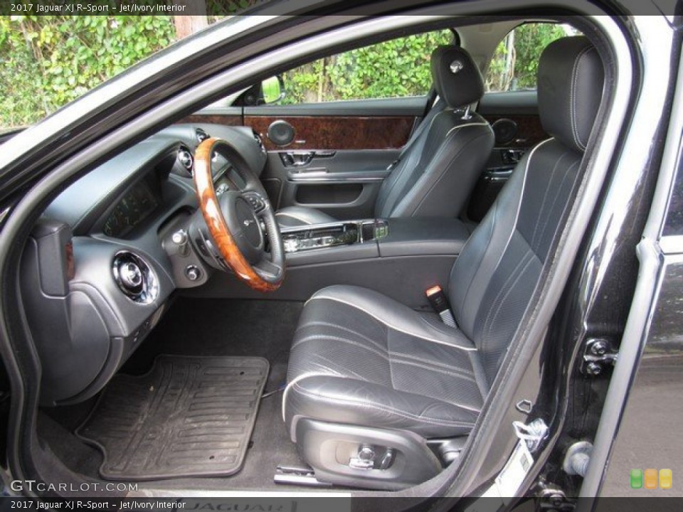 Jet/Ivory Interior Front Seat for the 2017 Jaguar XJ R-Sport #133679748