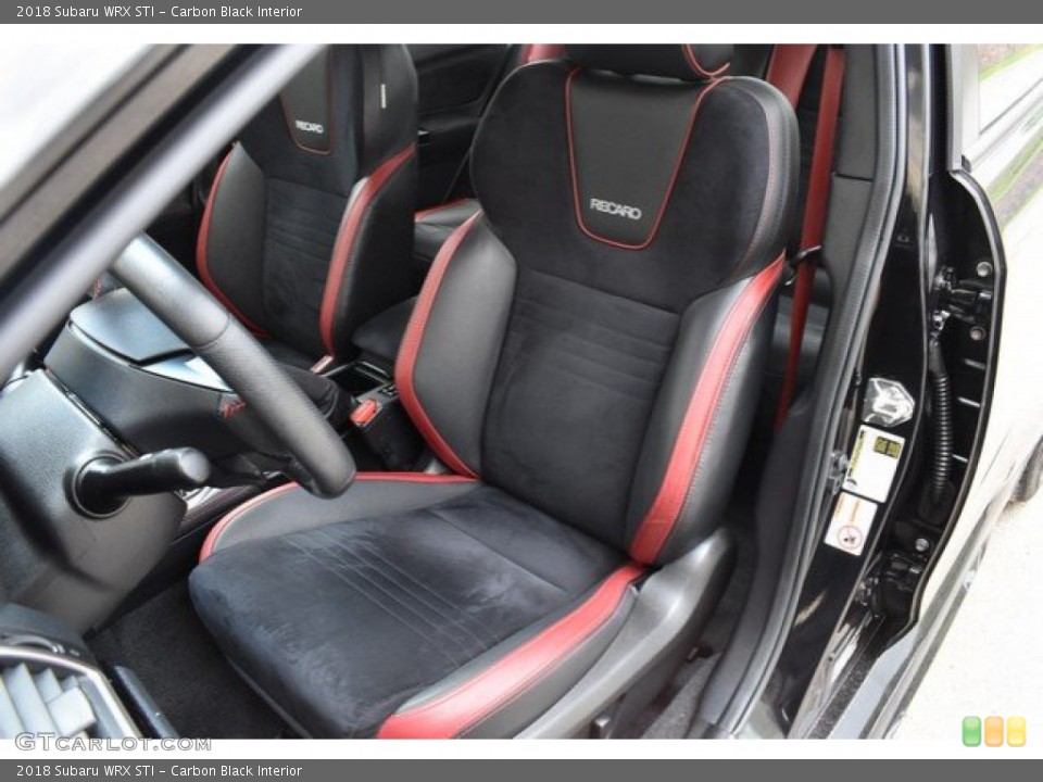 Carbon Black Interior Front Seat for the 2018 Subaru WRX STI #133690869