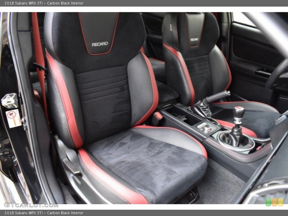 Carbon Black Interior Front Seat for the 2018 Subaru WRX STI #133690971