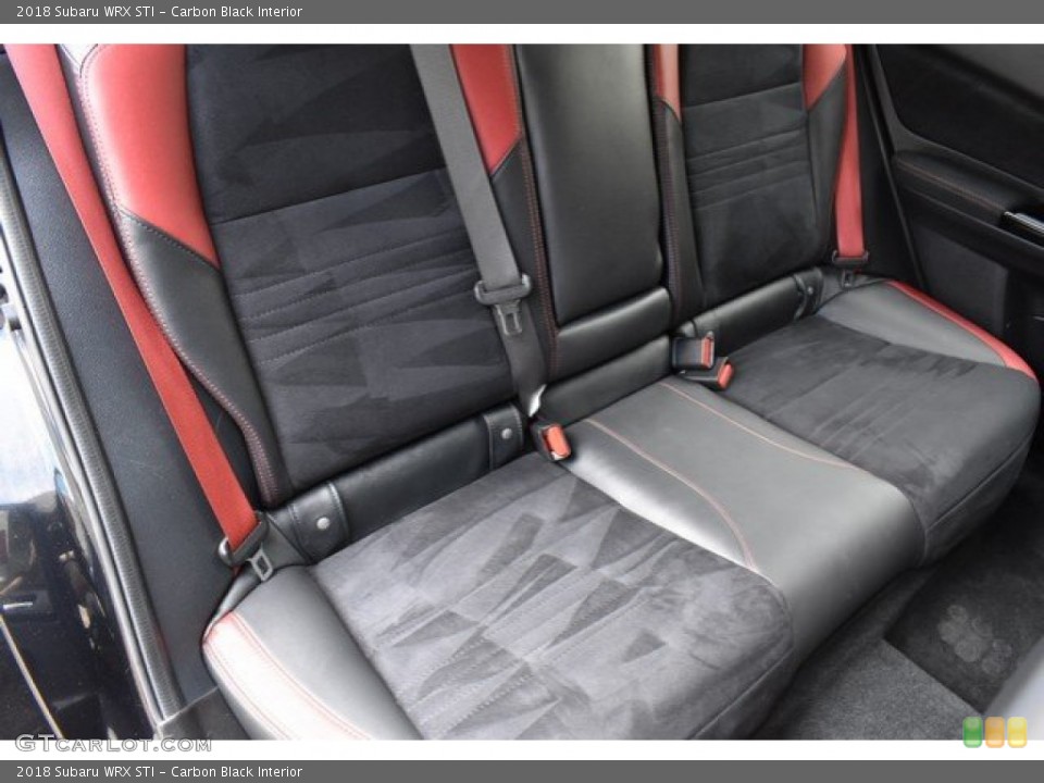 Carbon Black Interior Rear Seat for the 2018 Subaru WRX STI #133691031
