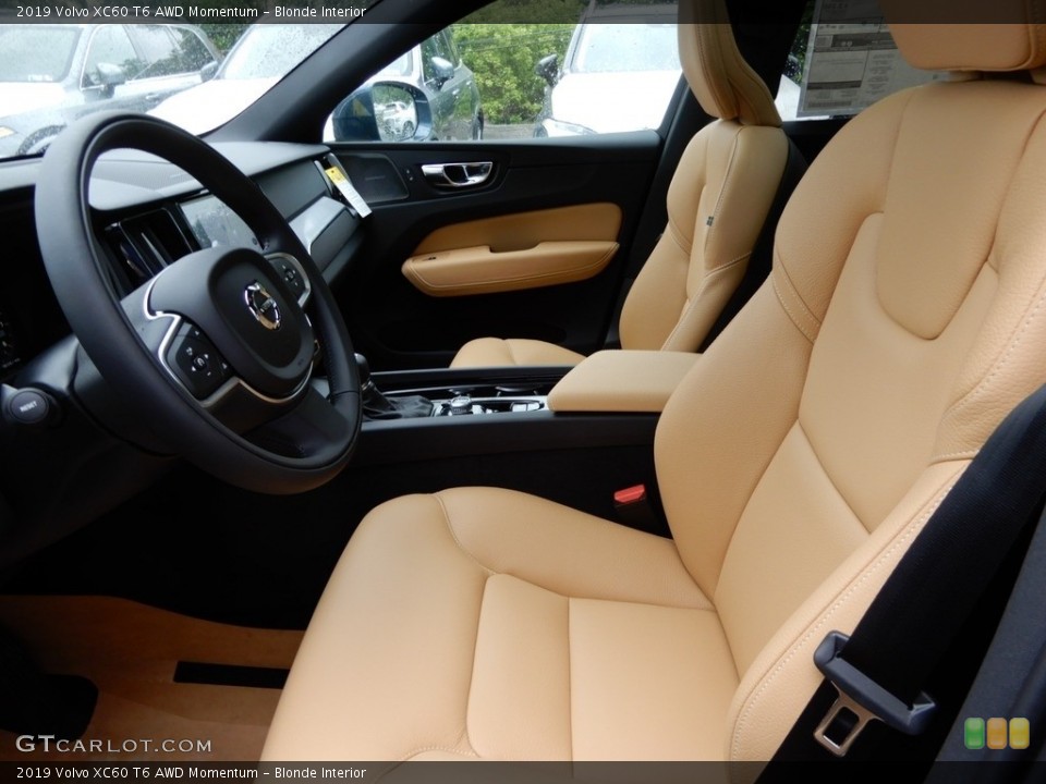 Blonde Interior Front Seat for the 2019 Volvo XC60 T6 AWD Momentum #133695084